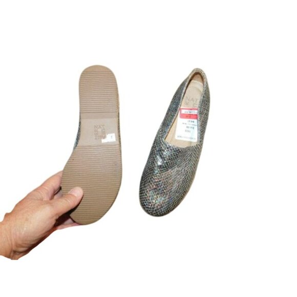 Naturalizer Size 6M Tweedy Metallic Fabric Rope Covered Platform Shoes NEW $49 - Picture 4 of 4